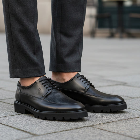 MILÁN CORVO CON PIEL GENUINA DE VENADO