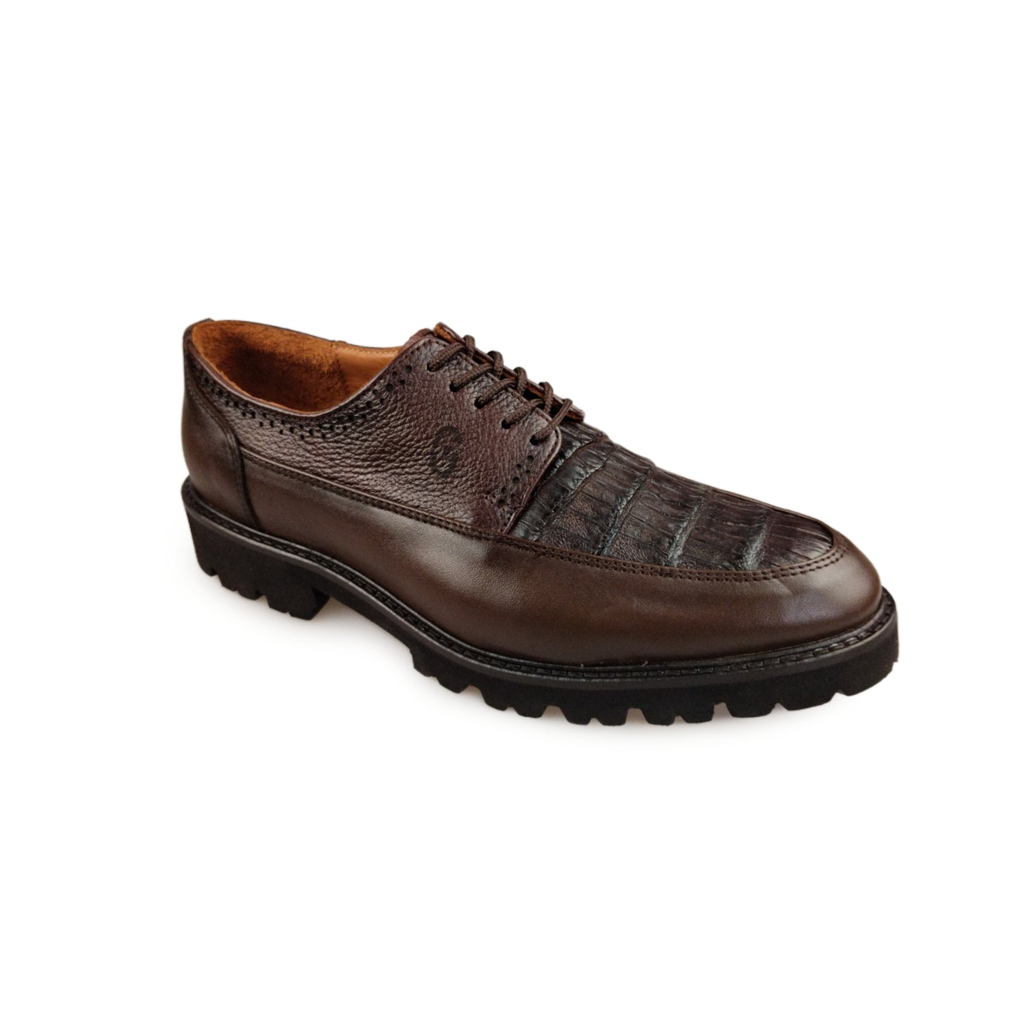 MILÁN PALUDE CON PIEL GENUINA DE COCODRILO